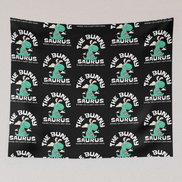 Artikelvorschau, Der Häschen-Saurus - Ein niedlicher bunter Osterhasen-Saurus mit Eiern entworfen und verkauft von Sushee Store.