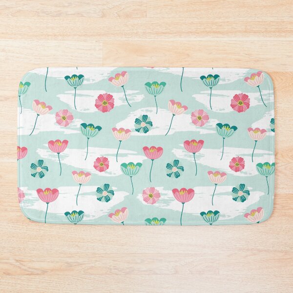 Item preview, Blue spring floral pattern designed and sold by Terelaska.