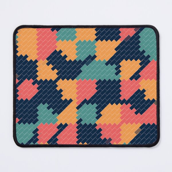 Item preview, Peach and blue pixel pattern designed and sold by TheCosmoWest.