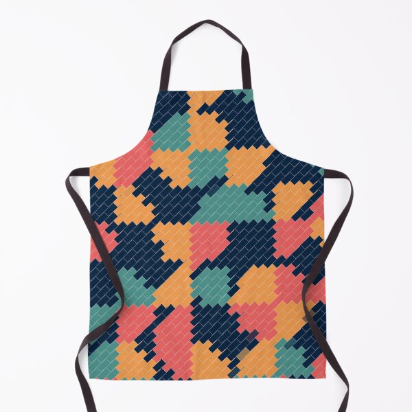 Item preview, Peach and blue pixel pattern designed and sold by TheCosmoWest.