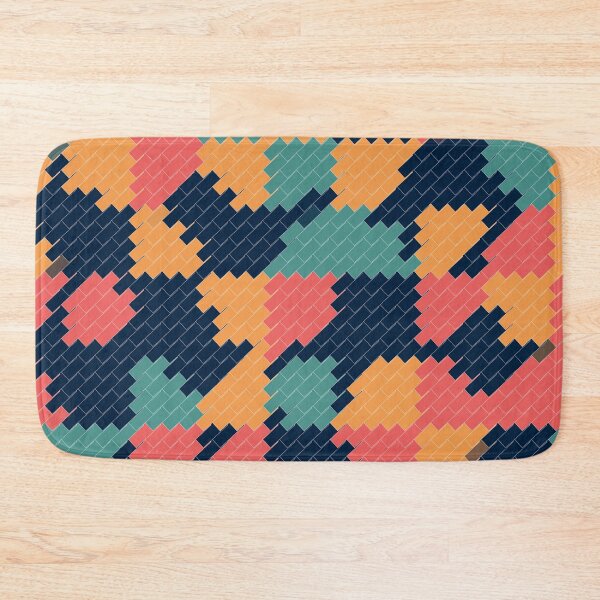 Item preview, Peach and blue pixel pattern designed and sold by TheCosmoWest.