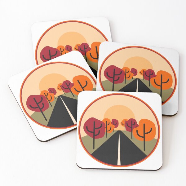 Item preview, Fall Autumn Trees on Long Road designed and sold by Creations-By-Em.