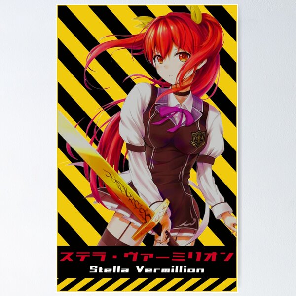 Rakudai Kishi no Cavalry - Stella Vermillion Poster for Sale by