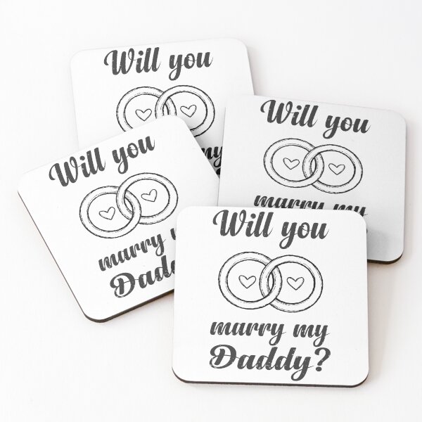 Item preview, Will you marry my daddy marriage proposal baby onesie designed and sold by Tiny-Piggy.