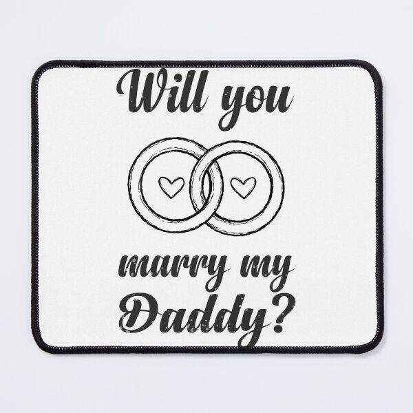 Item preview, Will you marry my daddy marriage proposal baby onesie designed and sold by Tiny-Piggy.