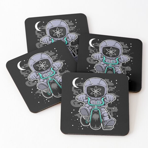 Item preview, Astronaut Cosmos ATOM Coin To The Moon Crypto Token Wallet designed and sold by shannange.