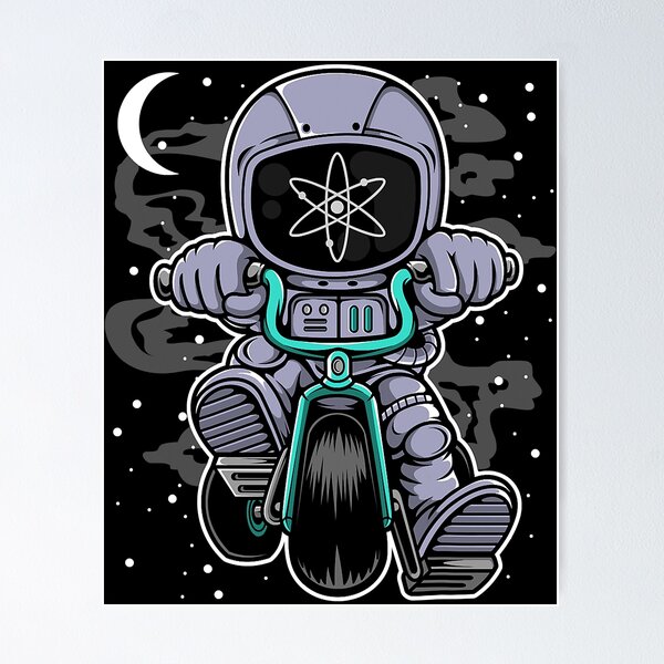 Item preview, Astronaut Cosmos ATOM Coin To The Moon Crypto Token Wallet designed and sold by shannange.