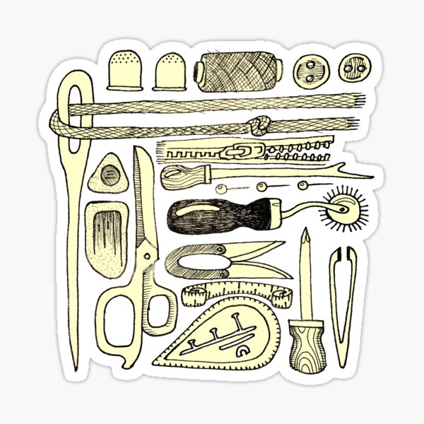 Drawing tools Sticker for Sale by Moonlife87