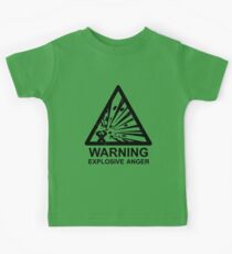 Warning: Explosive Anger Kids Tee