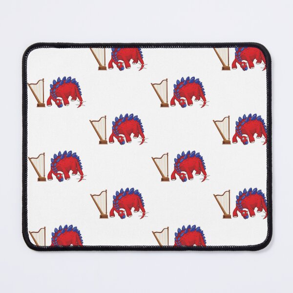 Item preview, Dinosaur Playing Harp ,Funny Good Dinosaur Harp Lovers Cool Red Blue Design designed and sold by pedrored369.