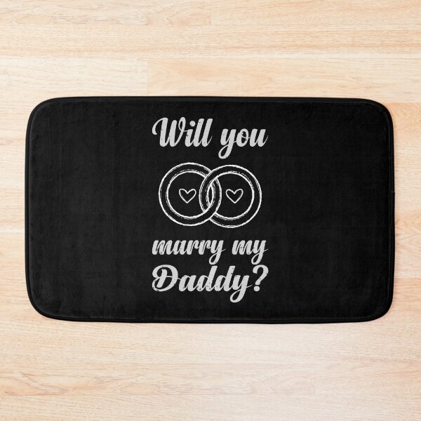 Item preview, Will you marry my daddy kids statement baby onesie designed and sold by Tiny-Piggy.