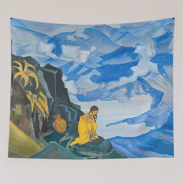Item preview, Drops of Life, Shambhala by Nicholas Roerich designed and sold by AestheticsXarts.