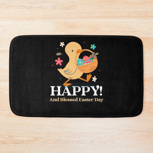 Item preview, Happy and Blessed Easter Day - A Cute Colorful Easter Bunny with Eggs designed and sold by Sushee Store.