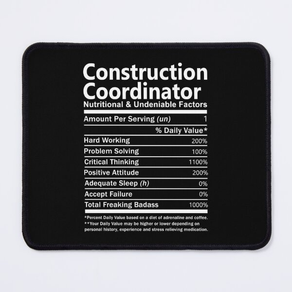 Item preview, Construction Coordinator T Shirt - Nutritional Daily Factors Job Gift Item Tee designed and sold by braedowen3.