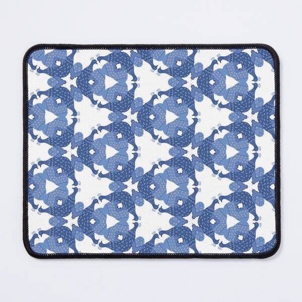 Item preview, Blue birds geometical pattern designed and sold by Pacesyte.