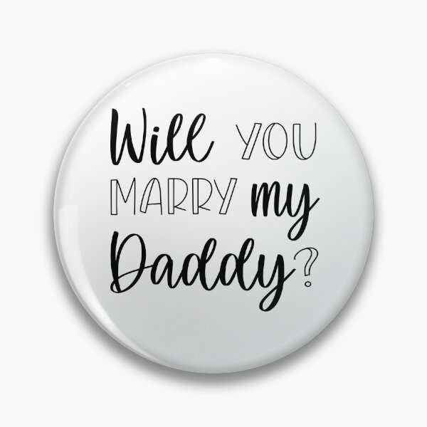 Item preview, Will you marry my daddy marriage proposal baby onesie designed and sold by Tiny-Piggy.