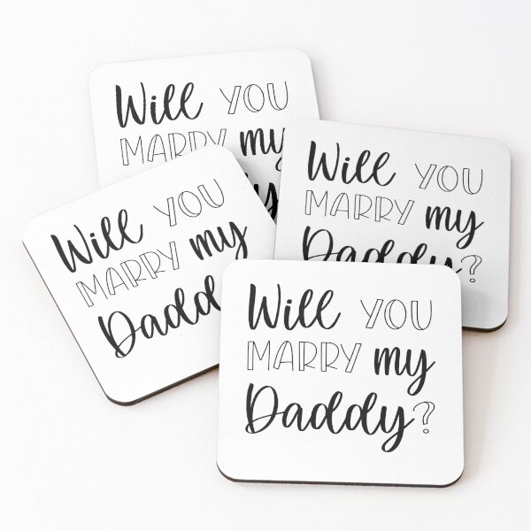 Item preview, Will you marry my daddy marriage proposal baby onesie designed and sold by Tiny-Piggy.