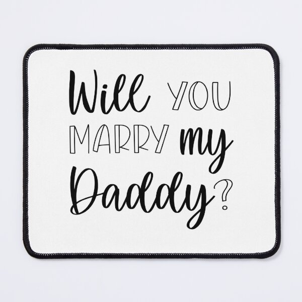 Item preview, Will you marry my daddy marriage proposal baby onesie designed and sold by Tiny-Piggy.