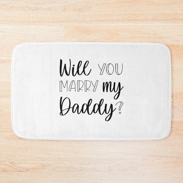 Item preview, Will you marry my daddy marriage proposal baby onesie designed and sold by Tiny-Piggy.