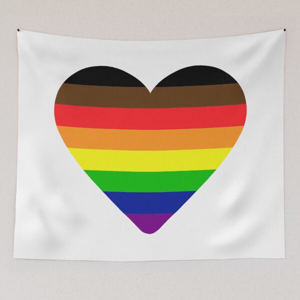 Item preview, Philadelphia Pride Flag Heart designed and sold by NYXFN.