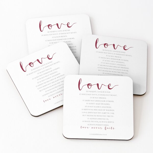 Item preview, Love Is Patient, Love Is Kind, 1 Corinthians 13:4-8. Bible Verse, Wedding Decor, Anniversary Gift designed and sold by aenaonartwork.