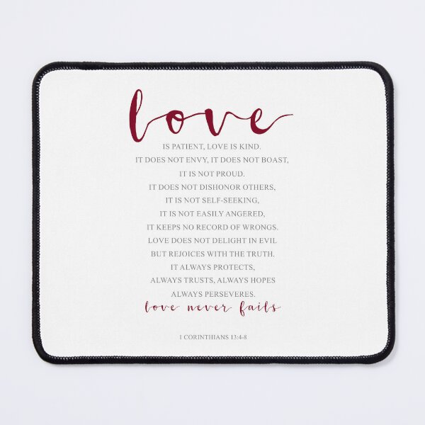 Item preview, Love Is Patient, Love Is Kind, 1 Corinthians 13:4-8. Bible Verse, Wedding Decor, Anniversary Gift designed and sold by aenaonartwork.