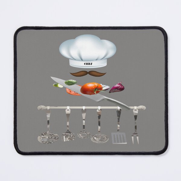 Item preview, The chef and his utensils. designed and sold by Karine Dupras.