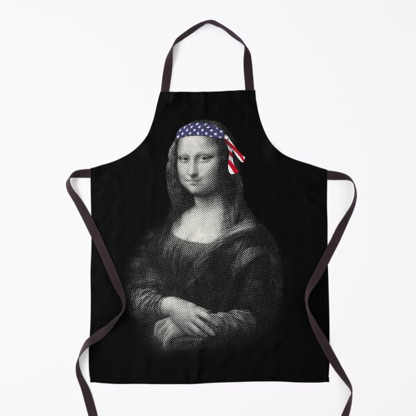 Item preview, Mona Lisa in US Flag Headband Fun 4 July designed and sold by Scotch Macaskill.