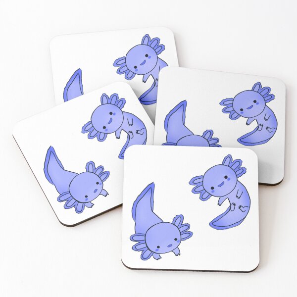 Item preview, Blue cute axolotls  designed and sold by Mayarart.