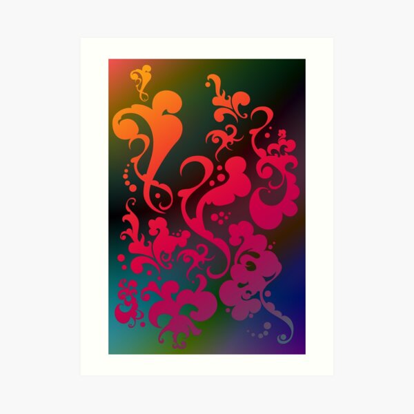Psycho Swirl Art Print