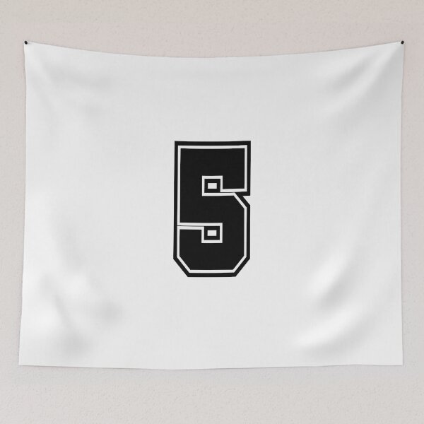 Item preview, 5 jersey number college style designed and sold by GeogDesigns.
