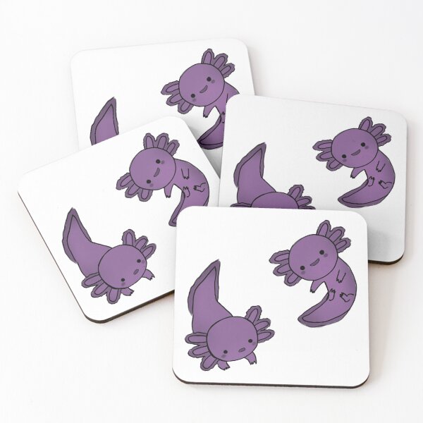 Item preview, Black cute axolotls  designed and sold by Mayarart.