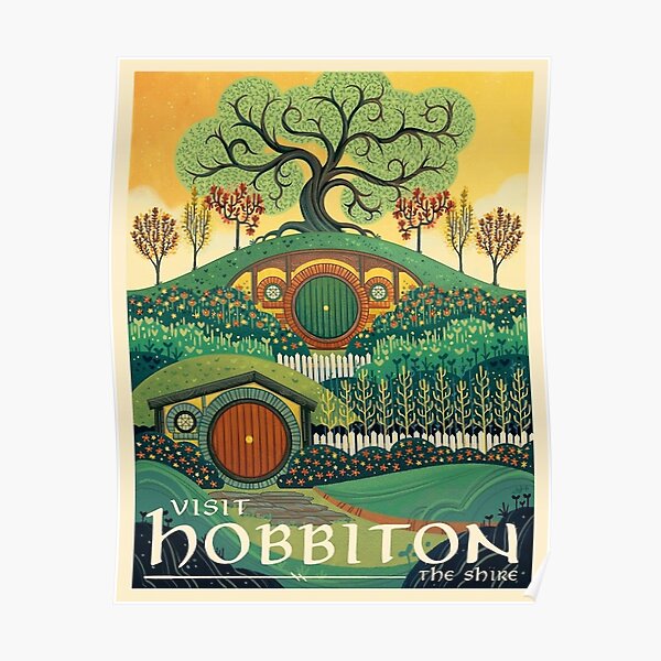Visit the Shine - Hobbiton Poster