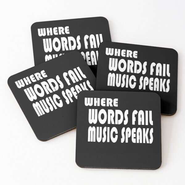Item preview, where words fail music speaks guitar | music lovers and dance | pop song designed and sold by stylechoc.