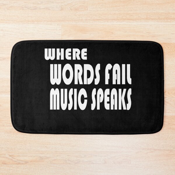 Item preview, where words fail music speaks guitar | music lovers and dance | pop song designed and sold by stylechoc.