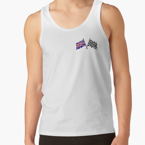 Crossed flags - Racing and Great Britain Tank Top