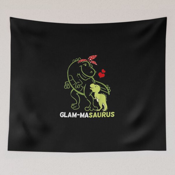 Aperçu de l'œuvre Glam-Masaurus Glam-Ma Bébé Dinosaure Fête des Mères créée et vendue par RobertEllisDC.
