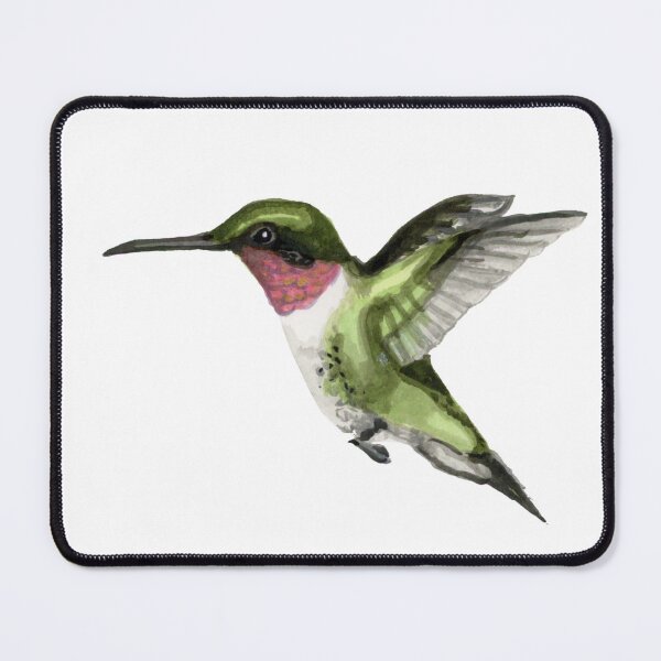 Item preview, Ruby Throated Hummingbird Ink Painting designed and sold by VivianRosalee.