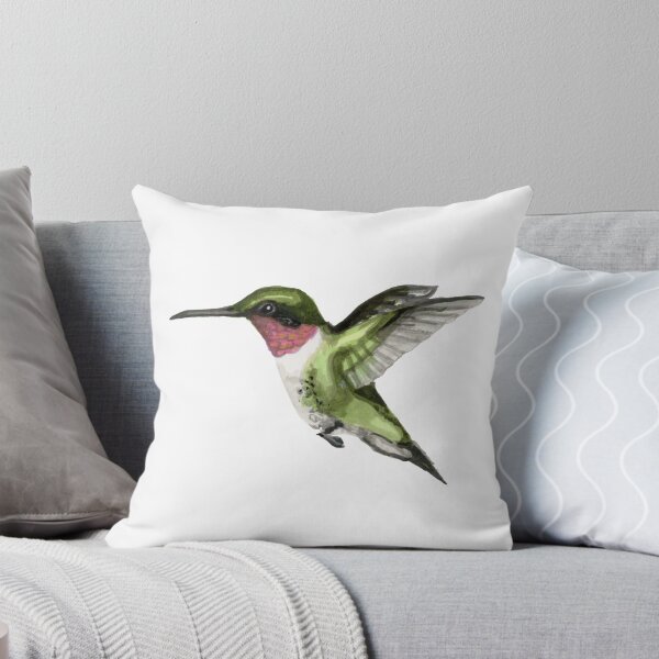Item preview, Ruby Throated Hummingbird Ink Painting designed and sold by VivianRosalee.
