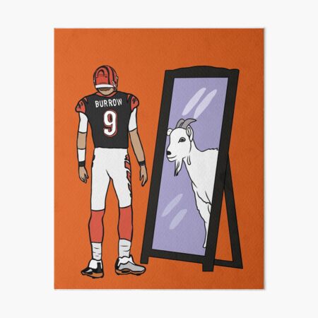 Joe Burrow Bengals Mounted Print for Sale by RatTrapTees