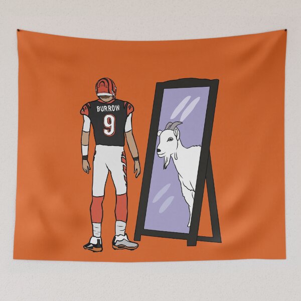Item preview, Joe Burrow Mirror GOAT designed and sold by RatTrapTees.