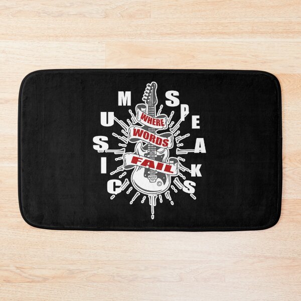 Item preview, where words fail music speaks guitar | music lovers and dance | pop song designed and sold by stylechoc.