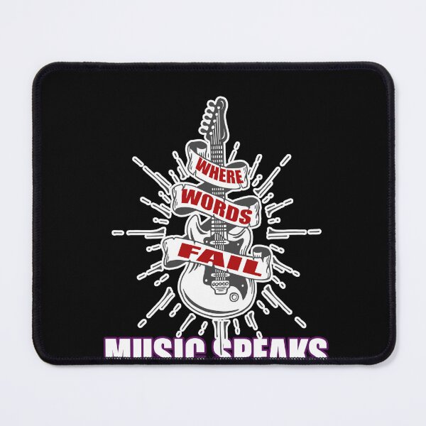 Item preview, where words fail music speaks guitar | music lovers and dance | pop song designed and sold by stylechoc.