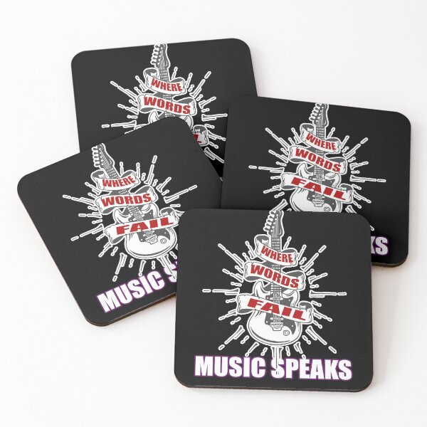 Item preview, where words fail music speaks guitar | music lovers and dance | pop song designed and sold by stylechoc.