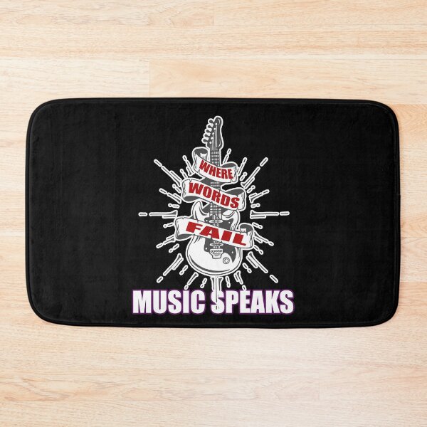 Item preview, where words fail music speaks guitar | music lovers and dance | pop song designed and sold by stylechoc.