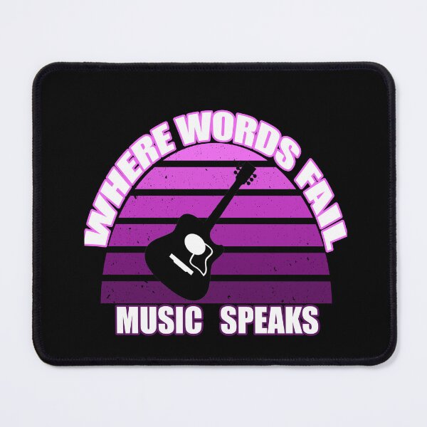 Item preview, where words fail music speaks guitar | music lovers and dance | pop song designed and sold by stylechoc.