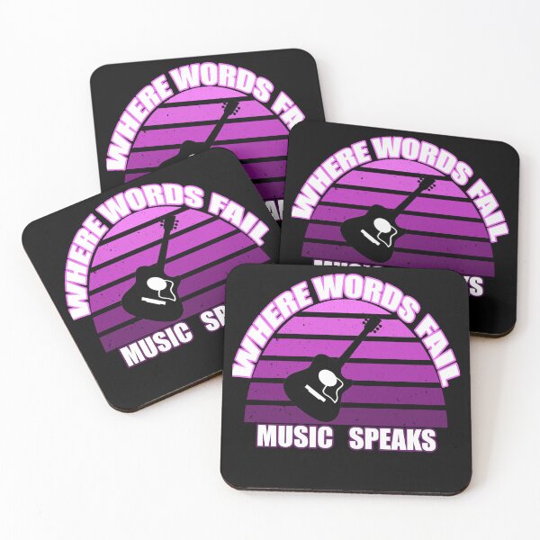 Item preview, where words fail music speaks guitar | music lovers and dance | pop song designed and sold by stylechoc.