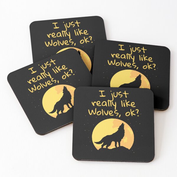 Item preview, I just really like wolves,ok? t-shirts designed and sold by Dailyanimal.
