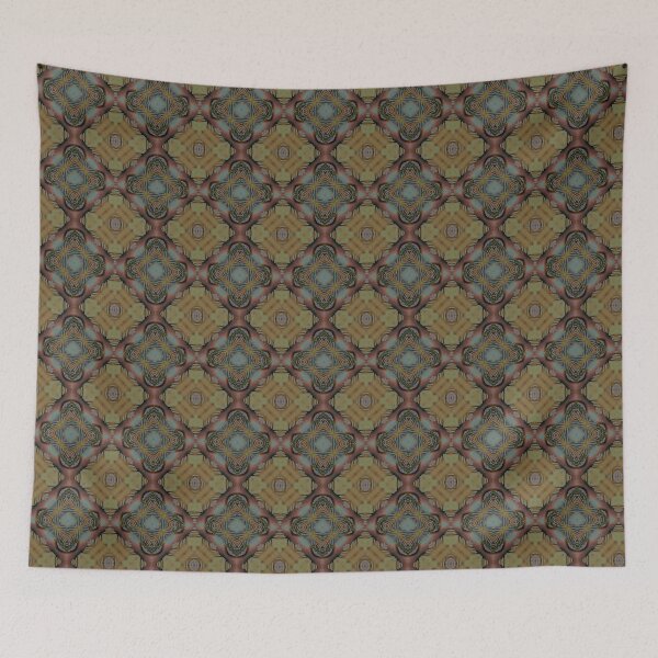 Item preview, African print Colorful green, brown, white and orange colors.  designed and sold by NaniniDesigns.