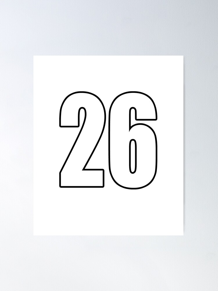 26 number number football | Poster